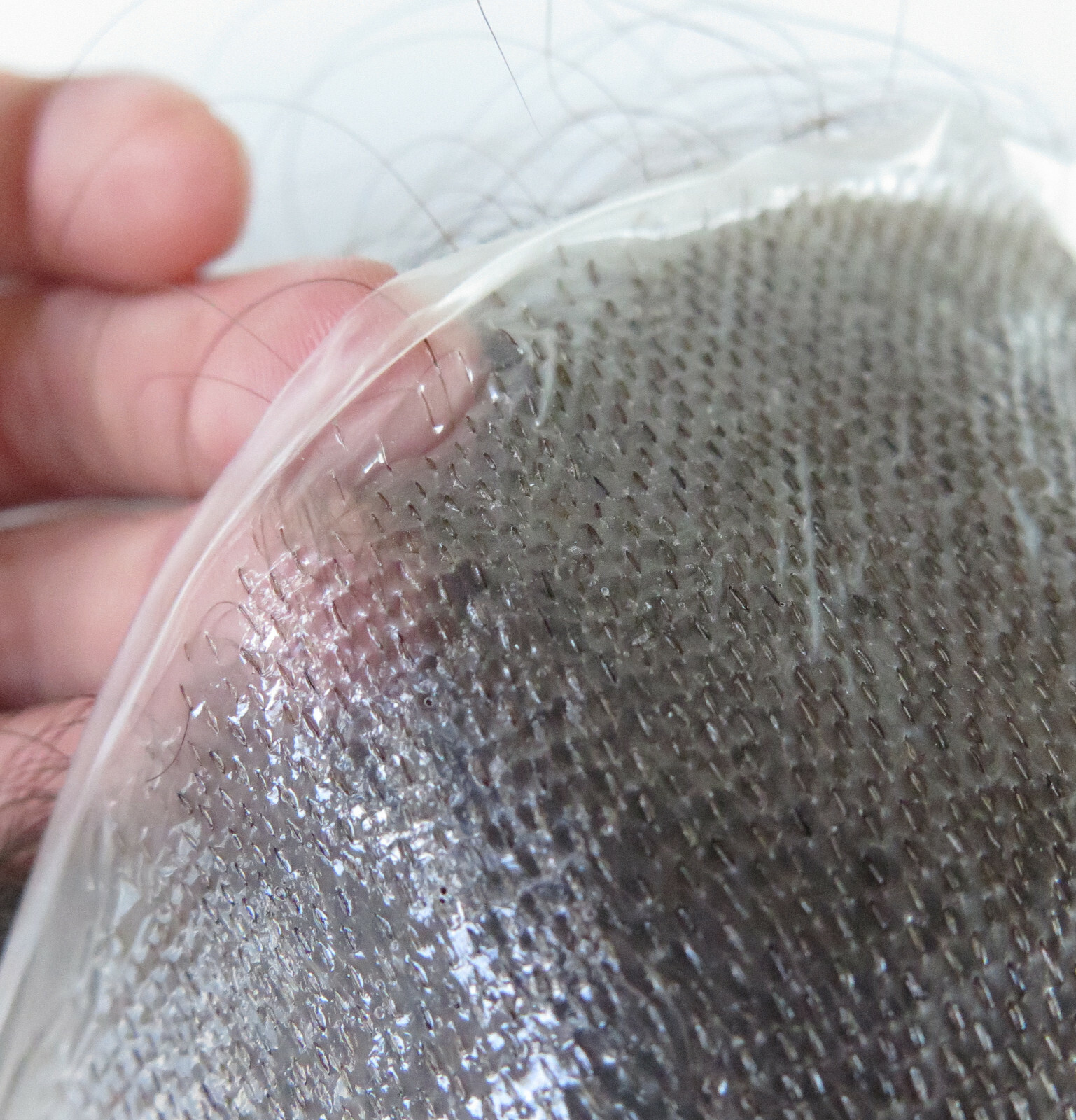 Super Thin Skin Mens Human Hair Replecement System Mens Toupee 8X10 Brown NG #2