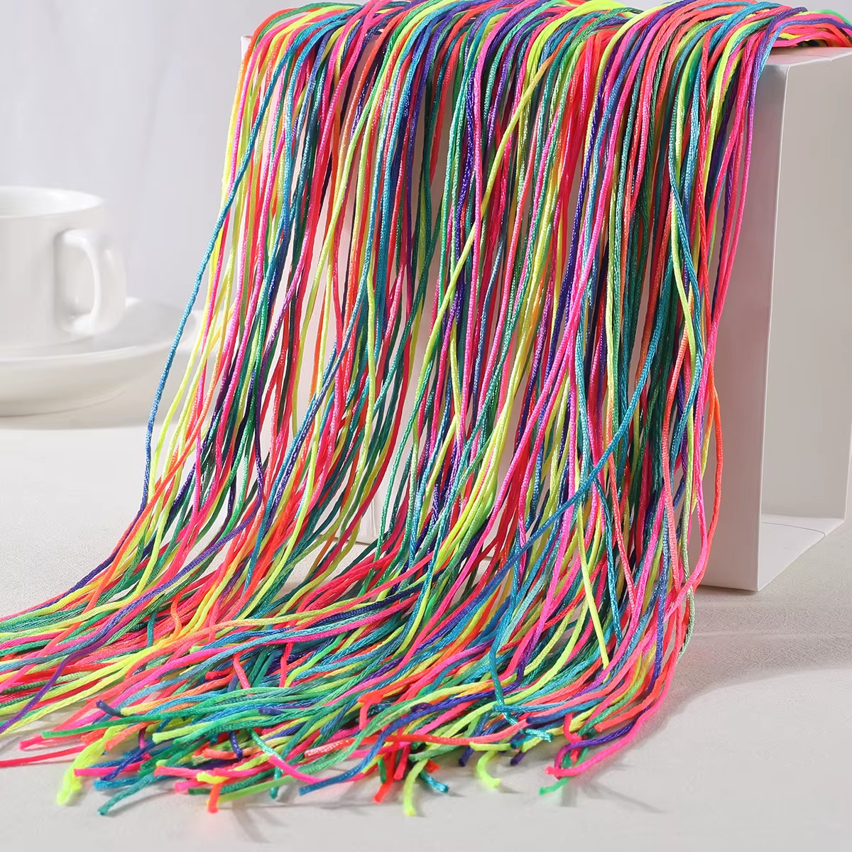 4Pcs 24″ Jumbo Braiding Hair Extensions Braids+24Pcs Multi-color Hair Rope Set