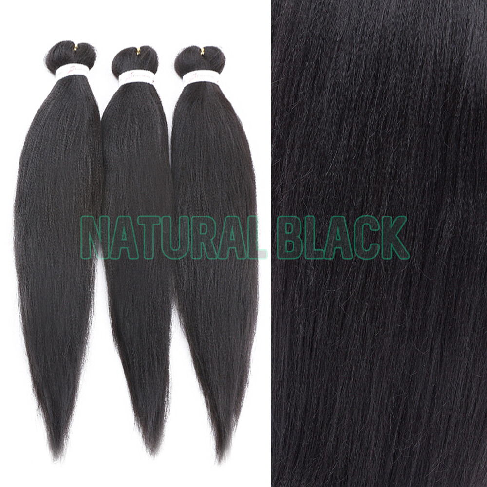 5 packs Yaki Straight Pre-stretched Braiding Box Braids Twist Hair Extensions D8