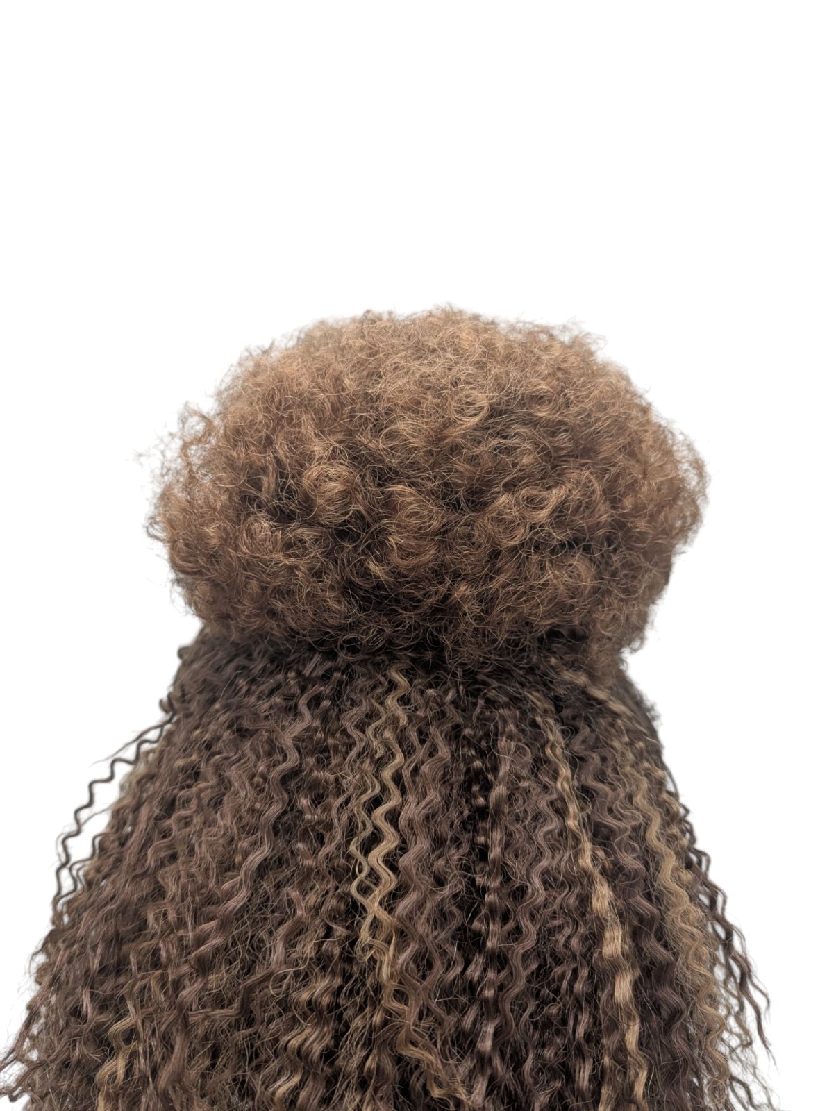 Synthetic 2 Pack Afro Puff Balls Color 1B/30 Off Black/Auburn Highlights