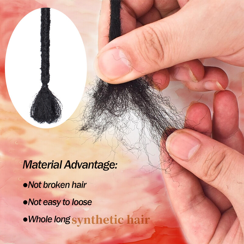 100% Real AS Human Hair Dreadlocks Extensions Crochet Braiding Hair Afro Faux US