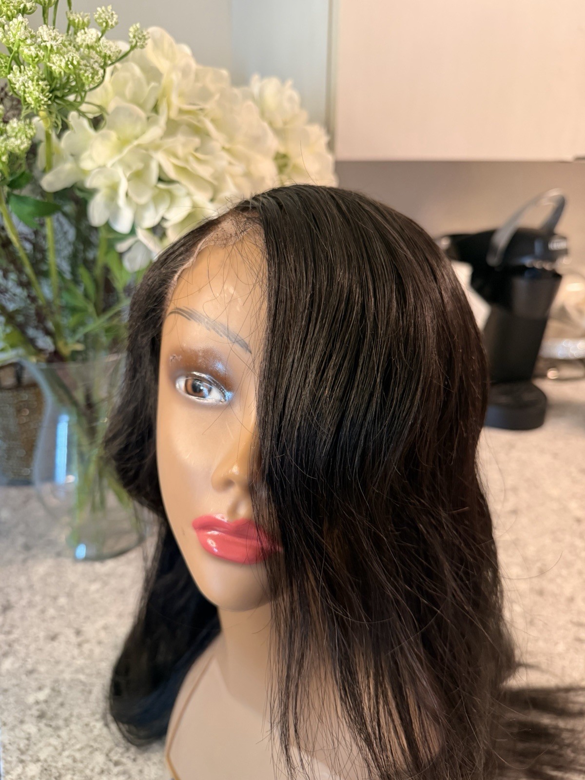 High quality Vietnames Human Wavy Hair 24 Inches Lace not bleached yet New