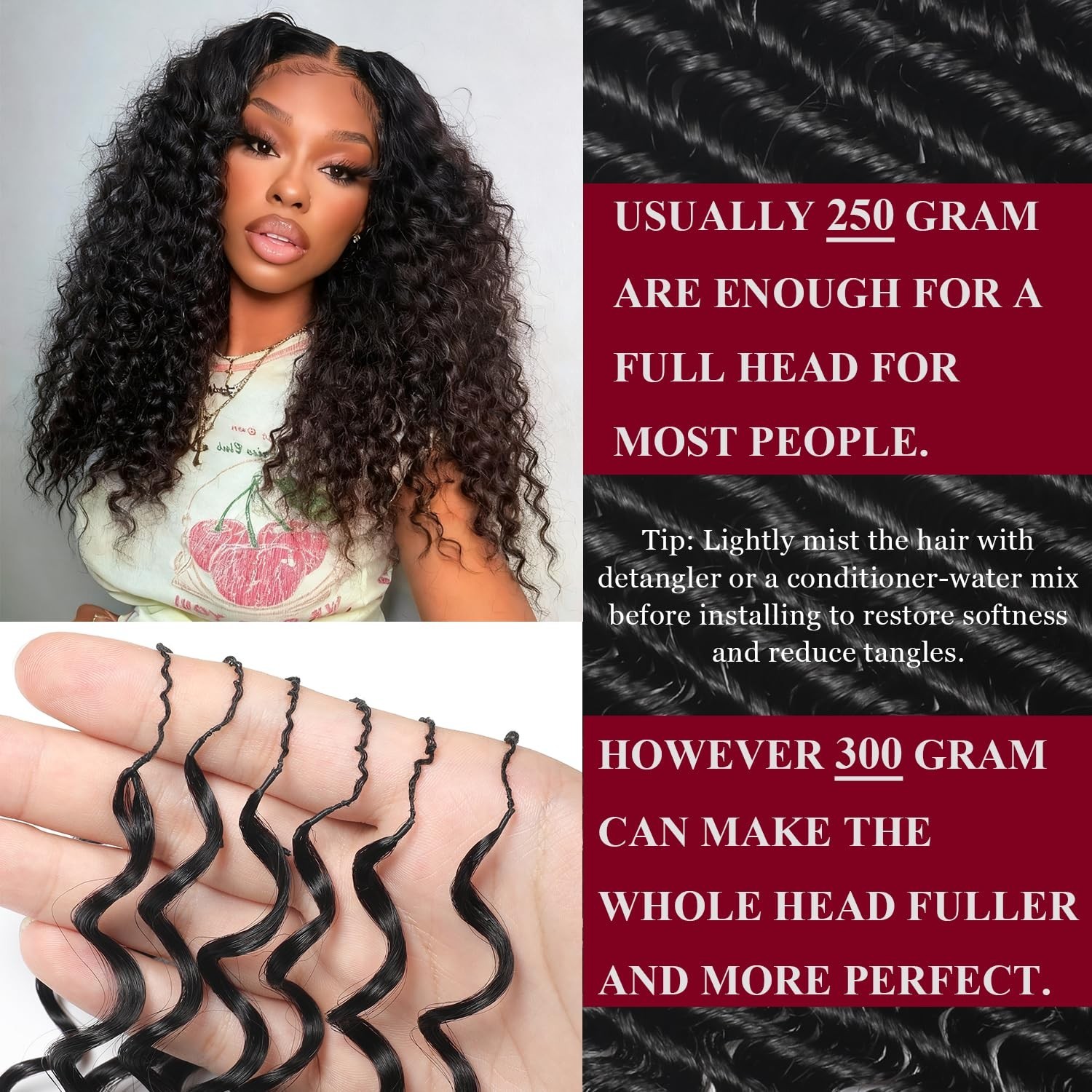 Soft 18-Inch Deep Wave Crochet Hair for Black Women – Miracle Knots Collection