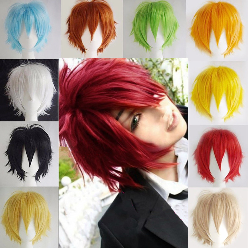 Lady Girl Wig Women Wen Unisex Short Full Hair Wigs Cosplay Party Heat Resistant