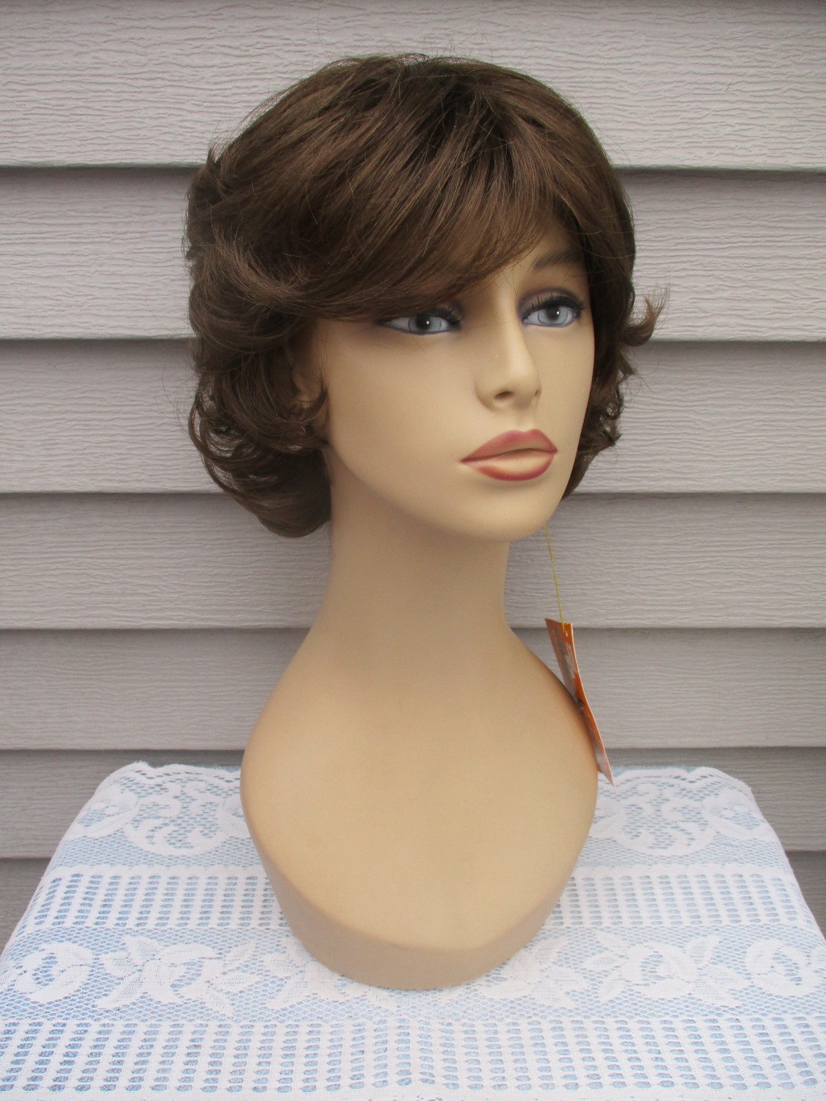 Tony of Beverly Wig JUDY Color #8 BROWN Elura Blend Synthetic Short Style UNWORN