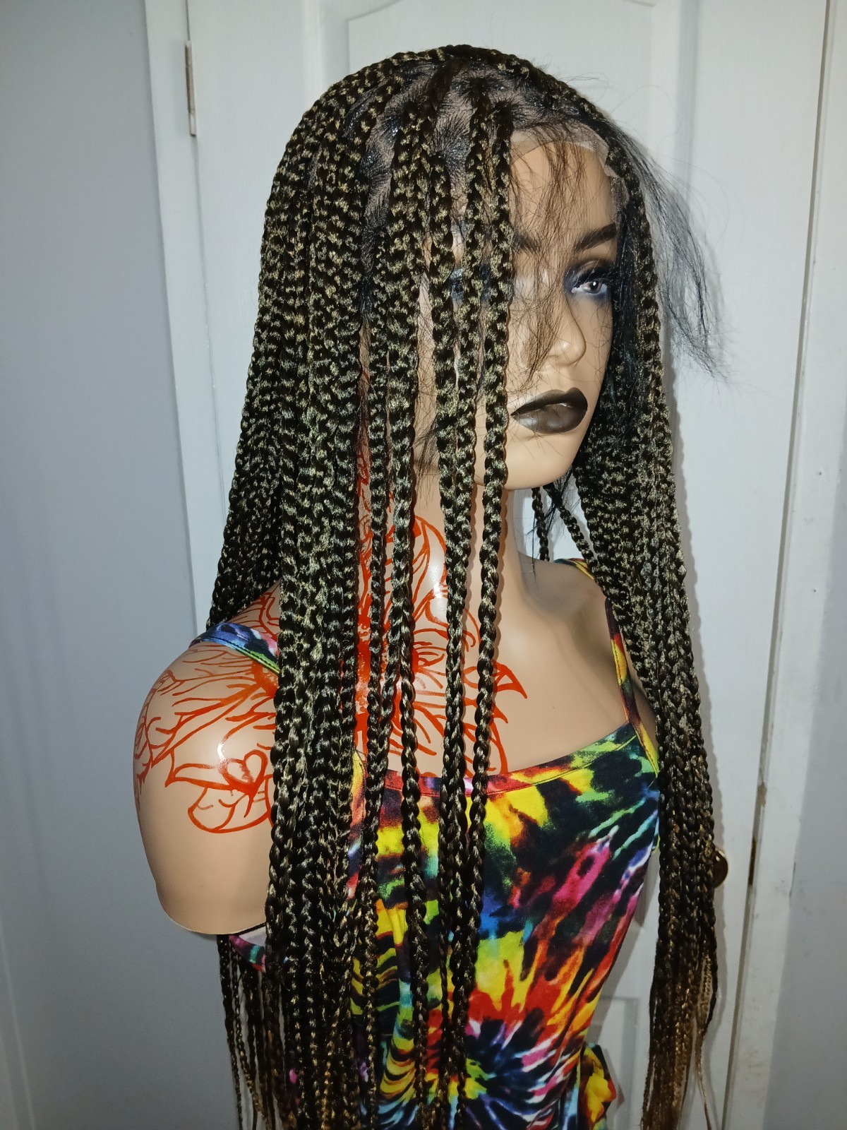 Full Lace| Braided Wig| Shipping | 52″