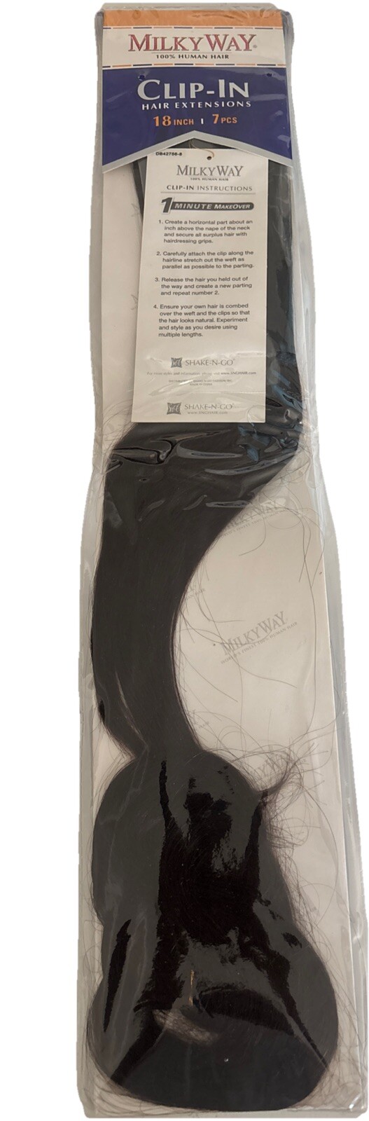 Milky Way 100% Human Hair Clip-In Extension 7 Pieces 18 Inch #2