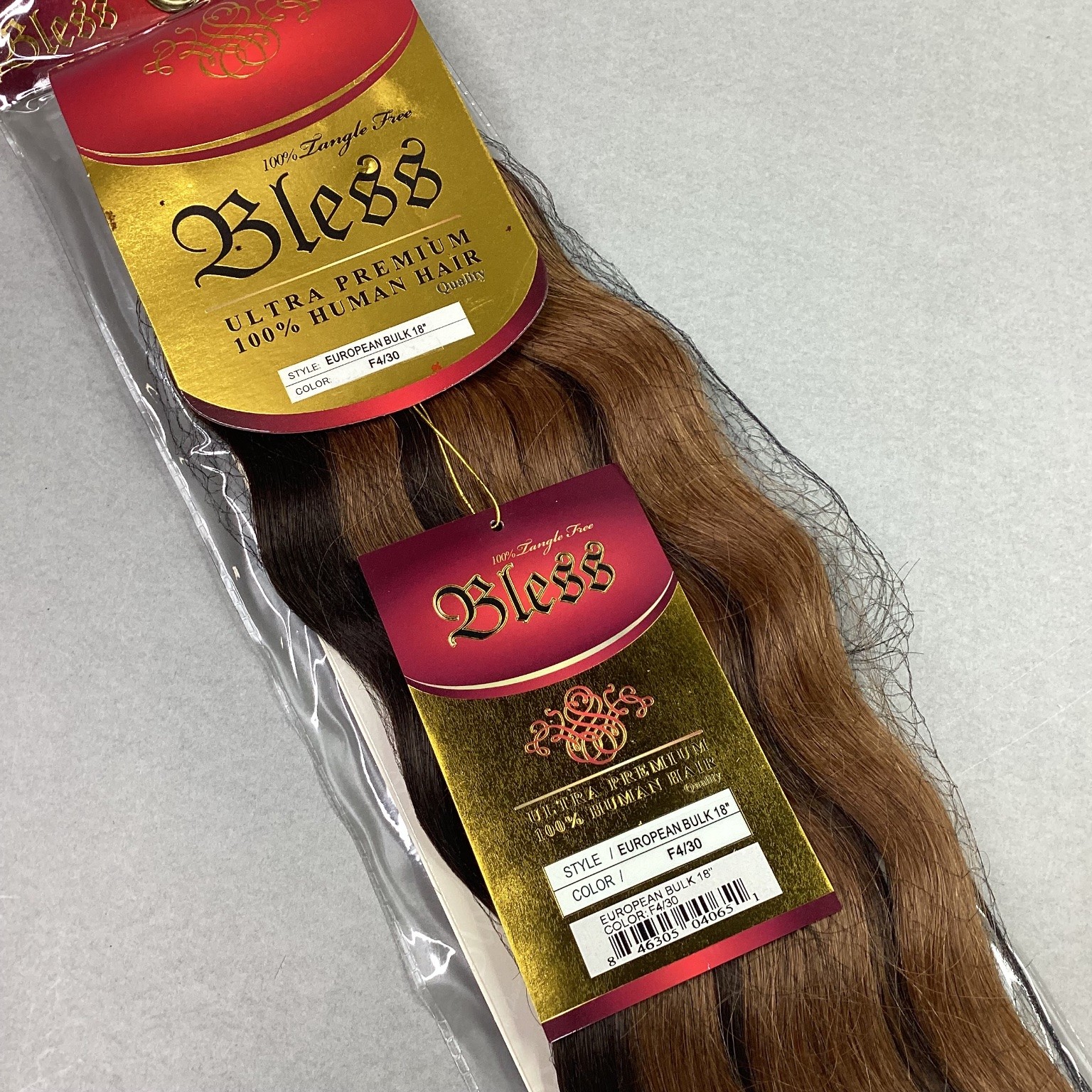 Bless European Bulk Hair Extensions F4/30 18″ 100% Human Hair Wavy
