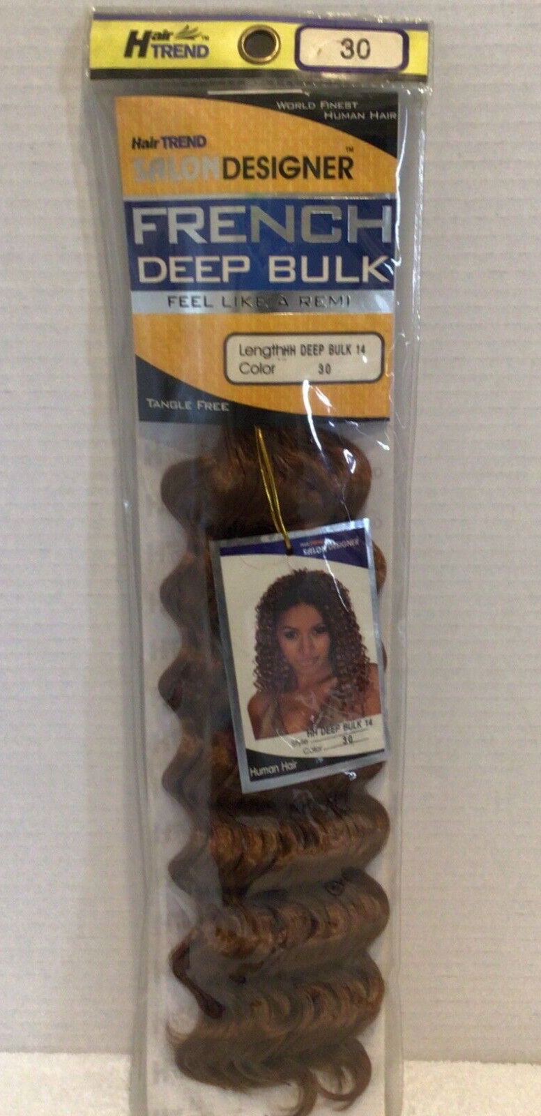 Hair Trend Salon Designer French HH Deep Bulk 14” Feels Like Remi U Choose Color