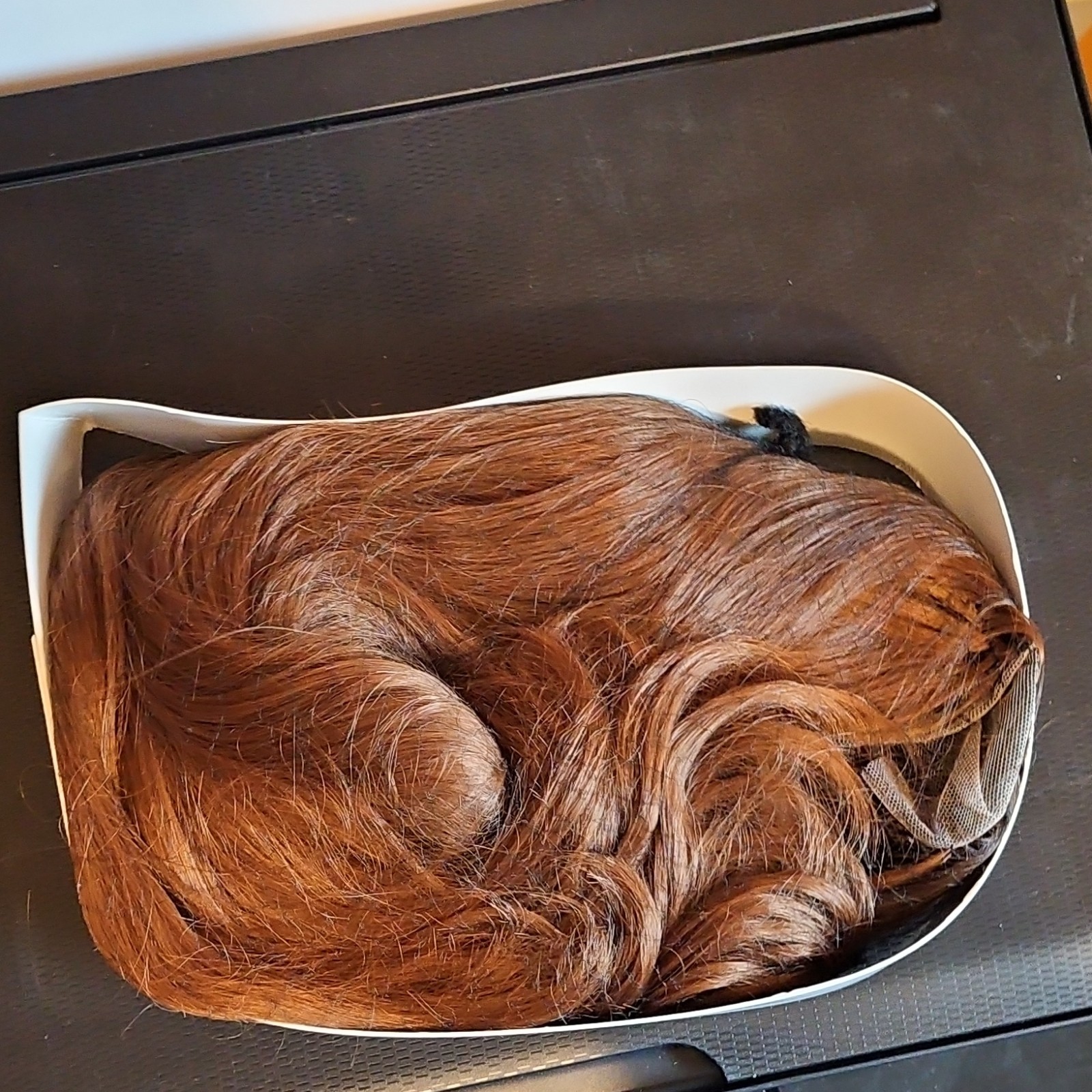 Medium Brown Synthetic Lace Front Curly Wig Heat-Resistant Free-Part 21-30in
