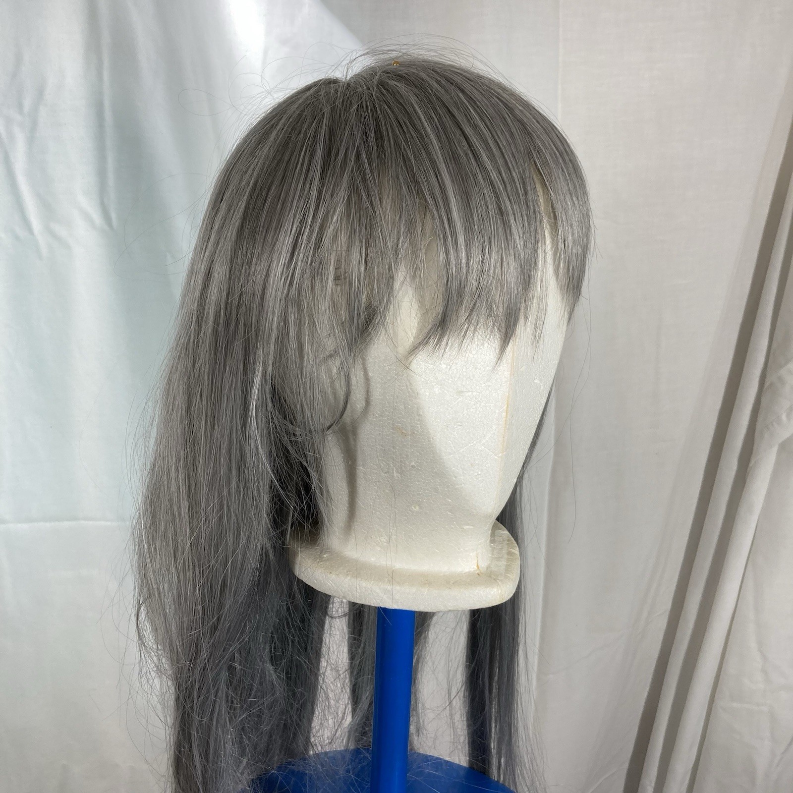 Cosplay Wigs, Set of 4 (Gold, Pink, Gray, Amber), Plus Stand (made by Dad)
