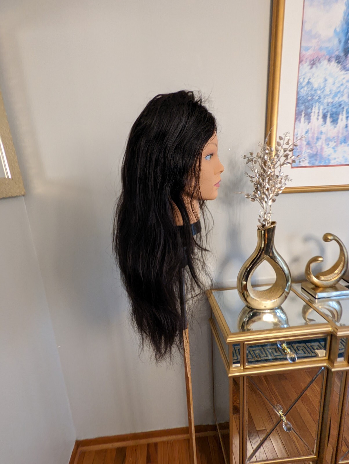 High Quality regular Top 24 to 26″ straight 100% Virgin Human Hair Lace Wig