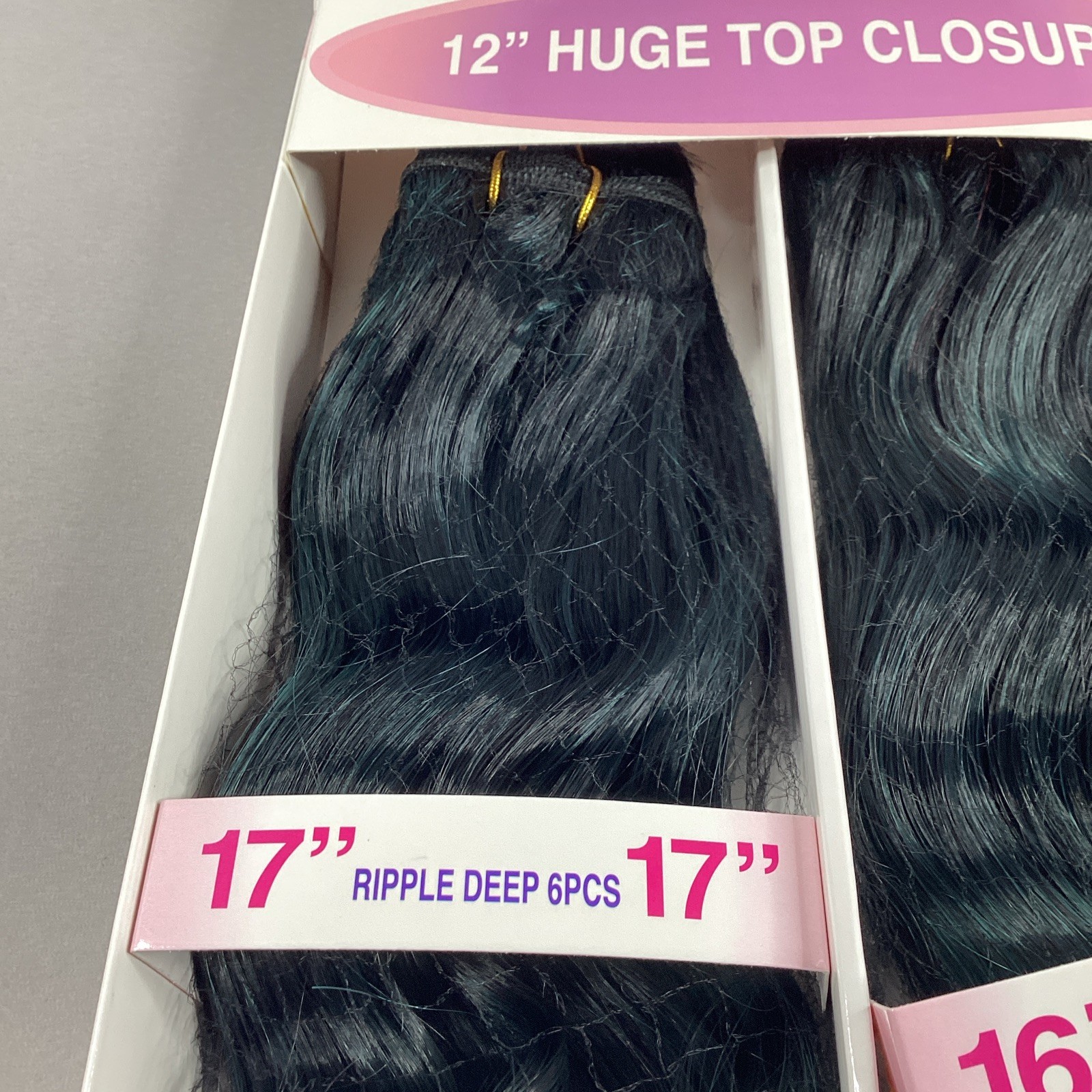 Ripple Deep #Olive Black 16” 18” All-in-One Premium Synthetic Hair Extensions