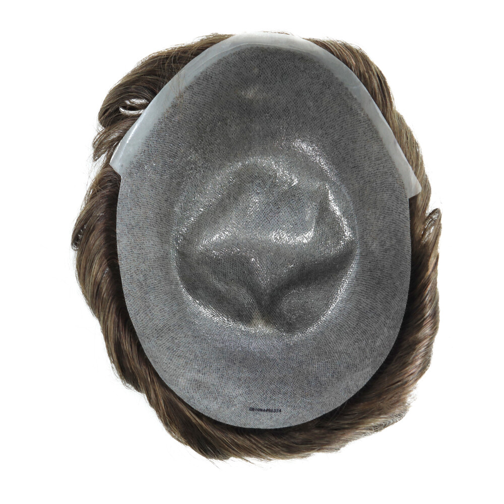 Toupee Mens Human Hair Ultra Thin Skin 0.05mm Hairpieces System Replecement Wigs