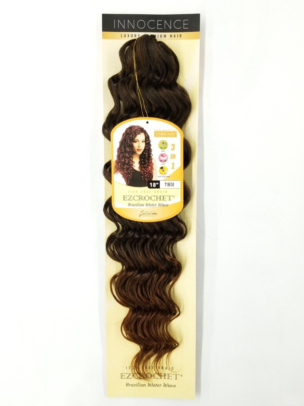 I&I Hair Innocence EZCROCHET Water Wave Crochet Braiding Hair Spectra 18″