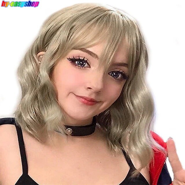 13 Colors Wigs Short Wave Curly Synthetic Hair For Women Party Cosplay Costume