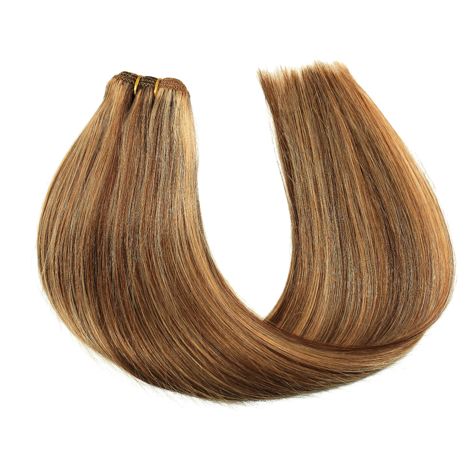 Sew in Wefts Hair Extensions 100% Real Human Hair Double Weft Bundles 16-30inch