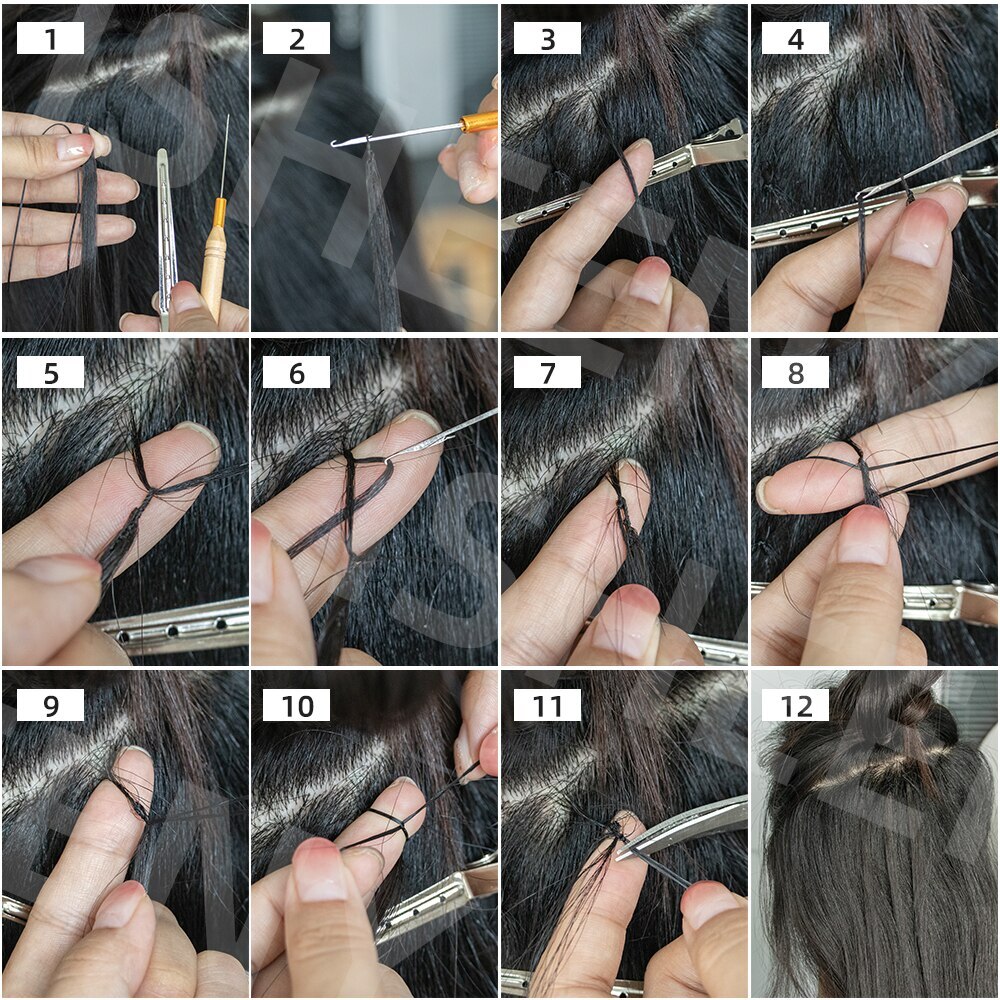 10A Seamless Feathers Hair Human hair Extension 50 Strands Invisible Hair 16-30″