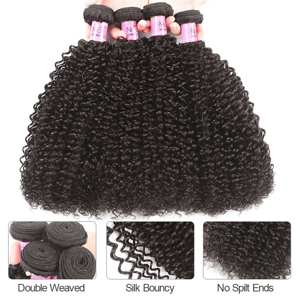 UNice Hair Cambodian Curly Virgin Hair Weaves 1/3 Bundles Human Hair Extensions