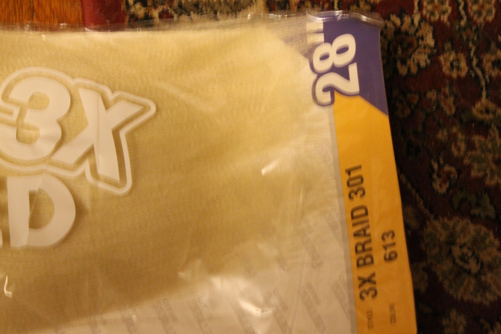 Freetress 3x Braid 301 ~ Color #613 ~ Size 28″ ~ New; Sealed