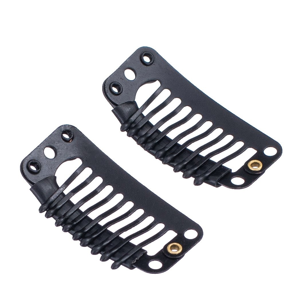 SWACC 100 Pcs U Shape Metailic Snap Clips ins for Hair Extension Hairpiece DI…