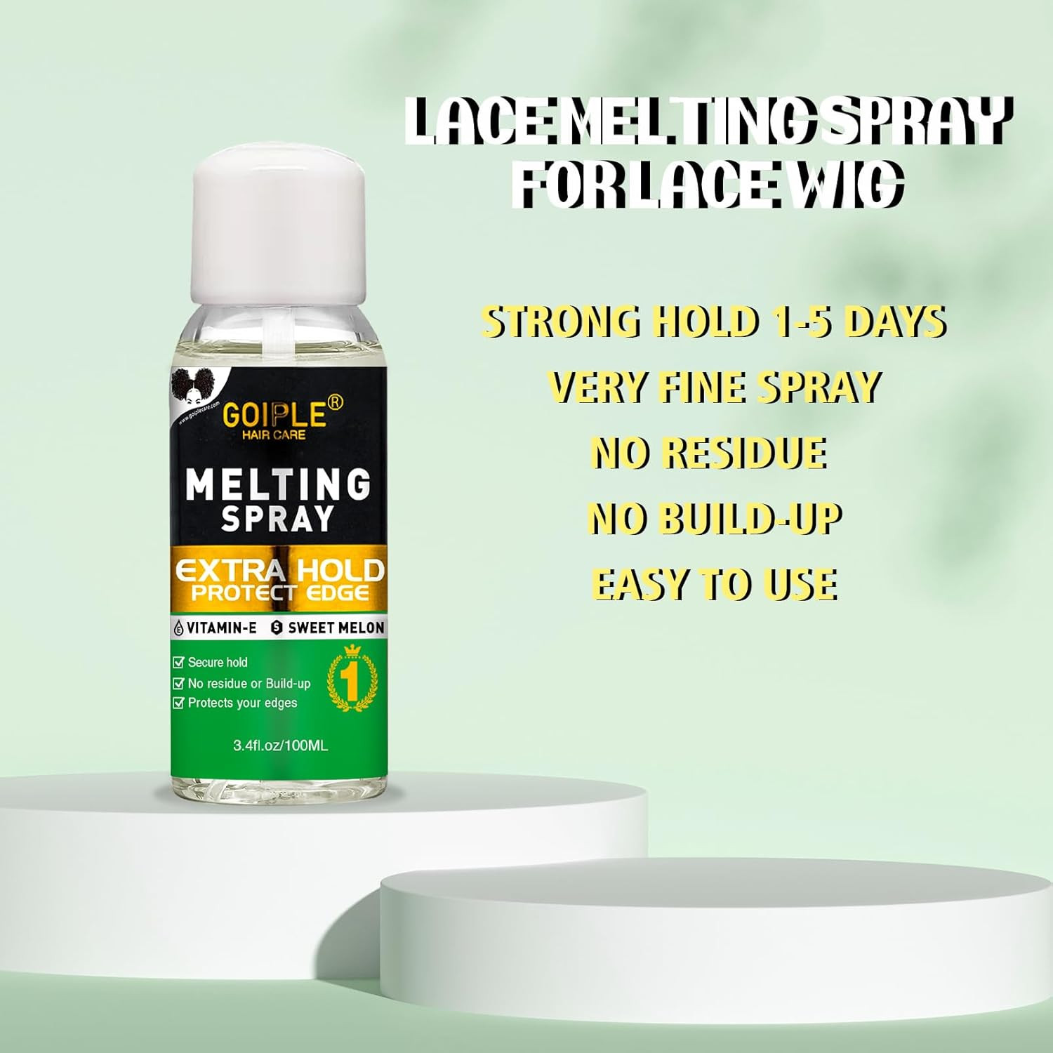WOZUTUNT Hair-Adhesives, 3.4 Fl Oz Lace Melting and Holding Spray Glue for Wigs,