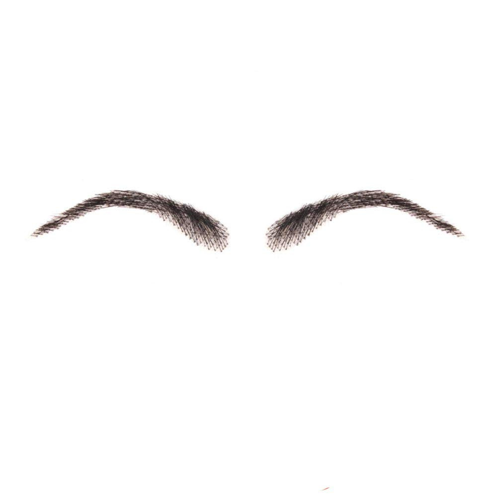 False Eyebrows, Human Hair Handmade Crochet Invisible Realistic Natural Fake Eye