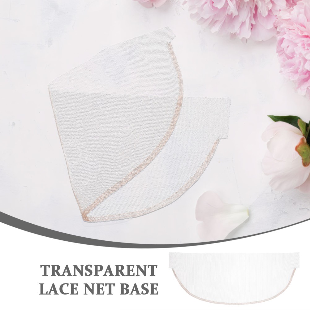 5pcs Wig Making Lace Base – Transparent Net Fabric for Closure