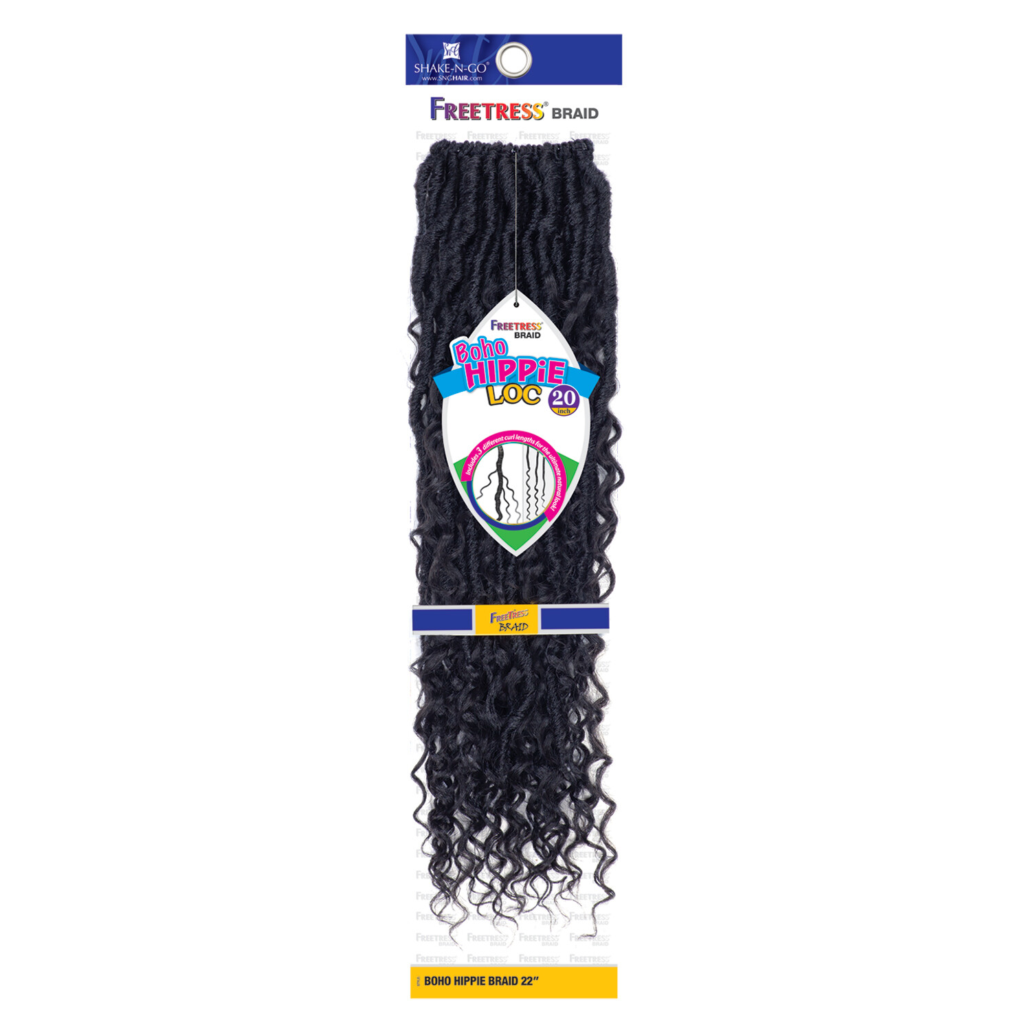 BOHO HIPPIE LOC 20″ – FREETRESS SYNTHETIC CROCHET BRAIDING HAIR