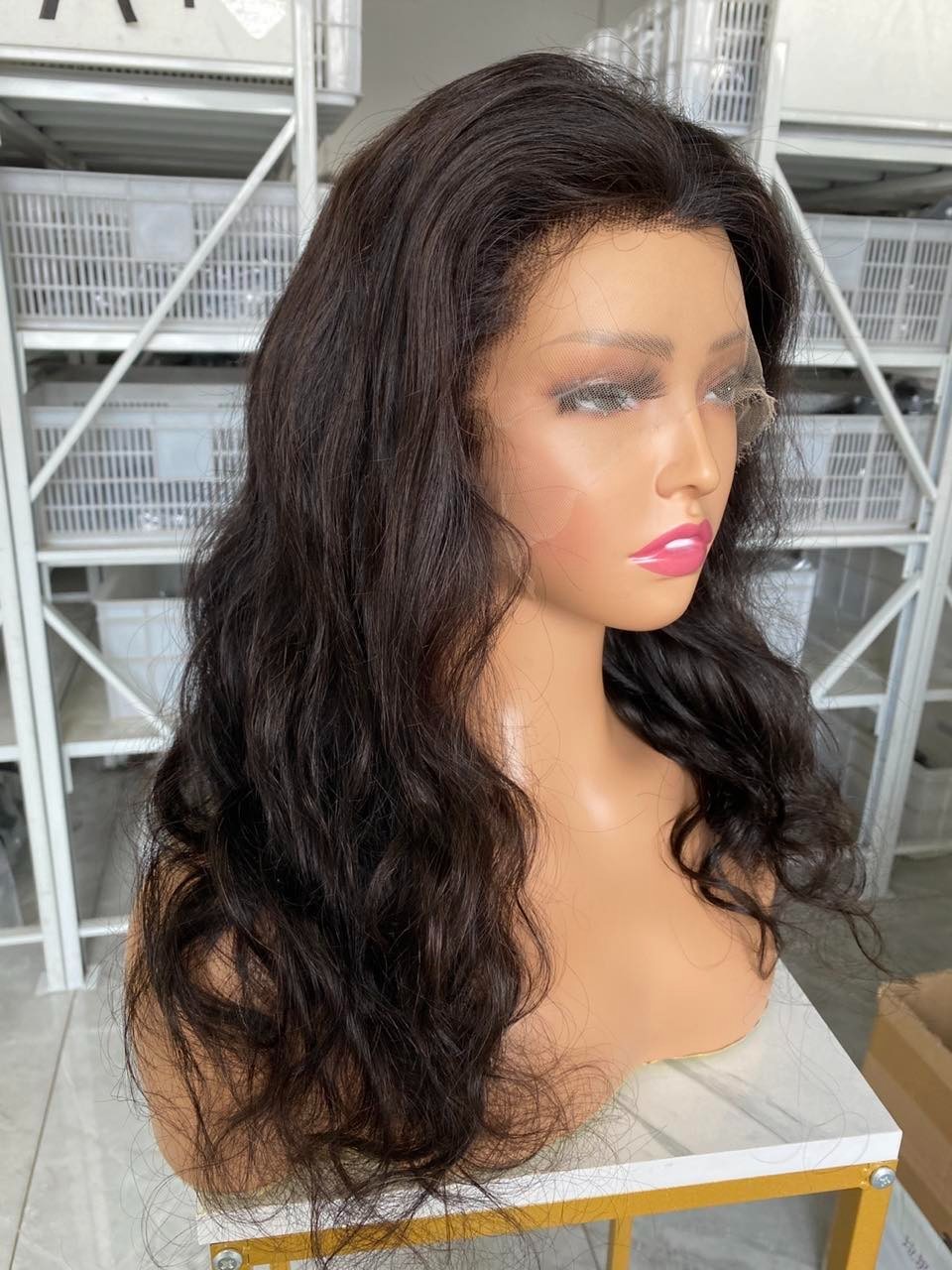 Hot Selling! 100% Human Hair 18inch Body Wave 13×4 HD Lace Frontal Wig