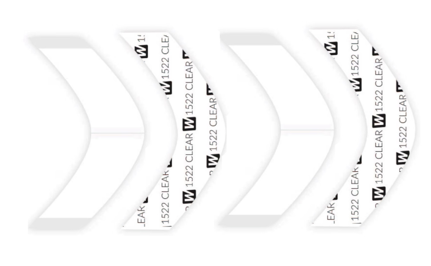 WALKER 3M 1522 ADHESIVE HAIRPIECE TAPE 108 PC A CONTOUR -TOUPEE,POLY WIG SYSTEM.
