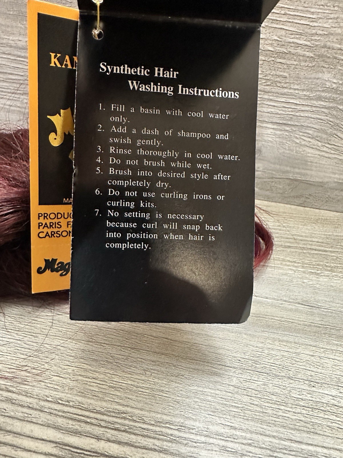 Hair Piece Wig By Magic Touch. 100% Kanekalon fiber Small Section C-560 Tin/Bur