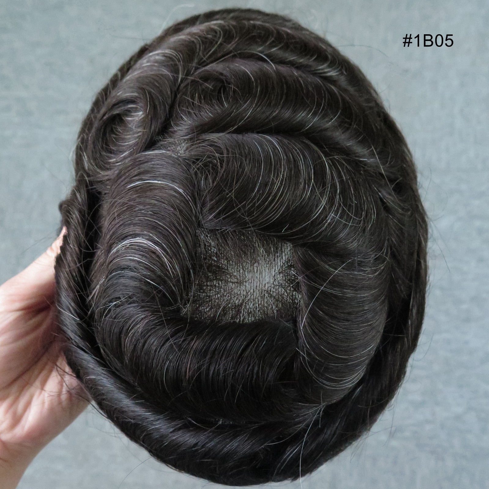 Toupee For Mens Human Hair Replecement System Lace Skin MONO Durable System Hair