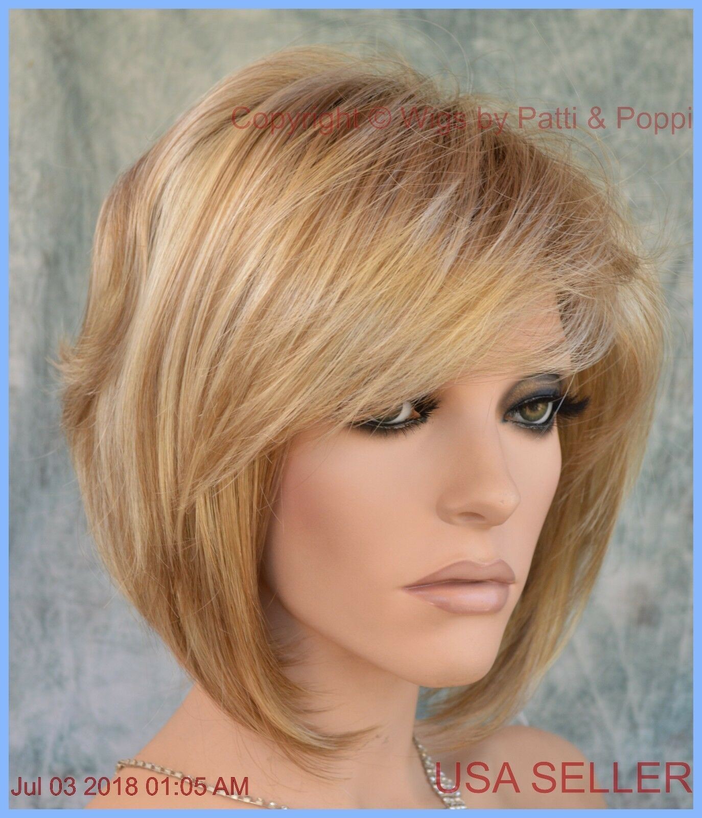 “CAMERON” RENE OF PARIS HI FASHION WIG Creamy Toffee R CLASSY BOB STYLE