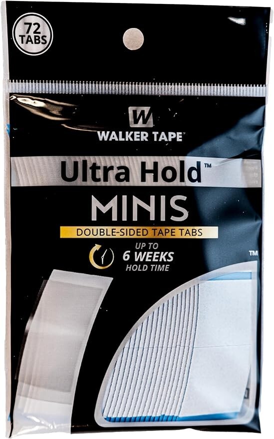 Walker Ultra Hold Tape Mini’s Double Sided Tape 72 Tabs Wig, Toupee, Hairpiecer!