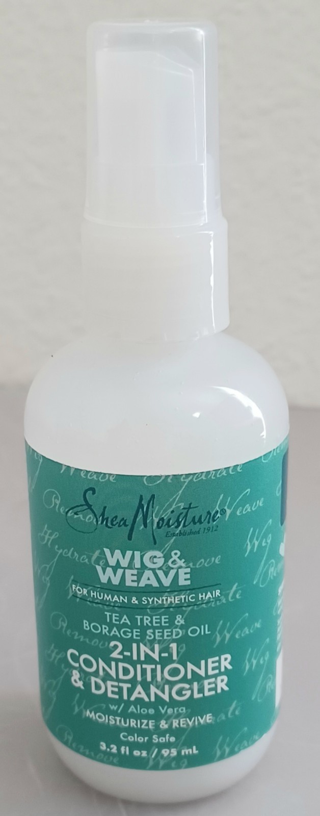 SheaMoisture Wig & Weave 2-in-1 Conditioner & Detangler 3.2 oz Made USA Tea Tree