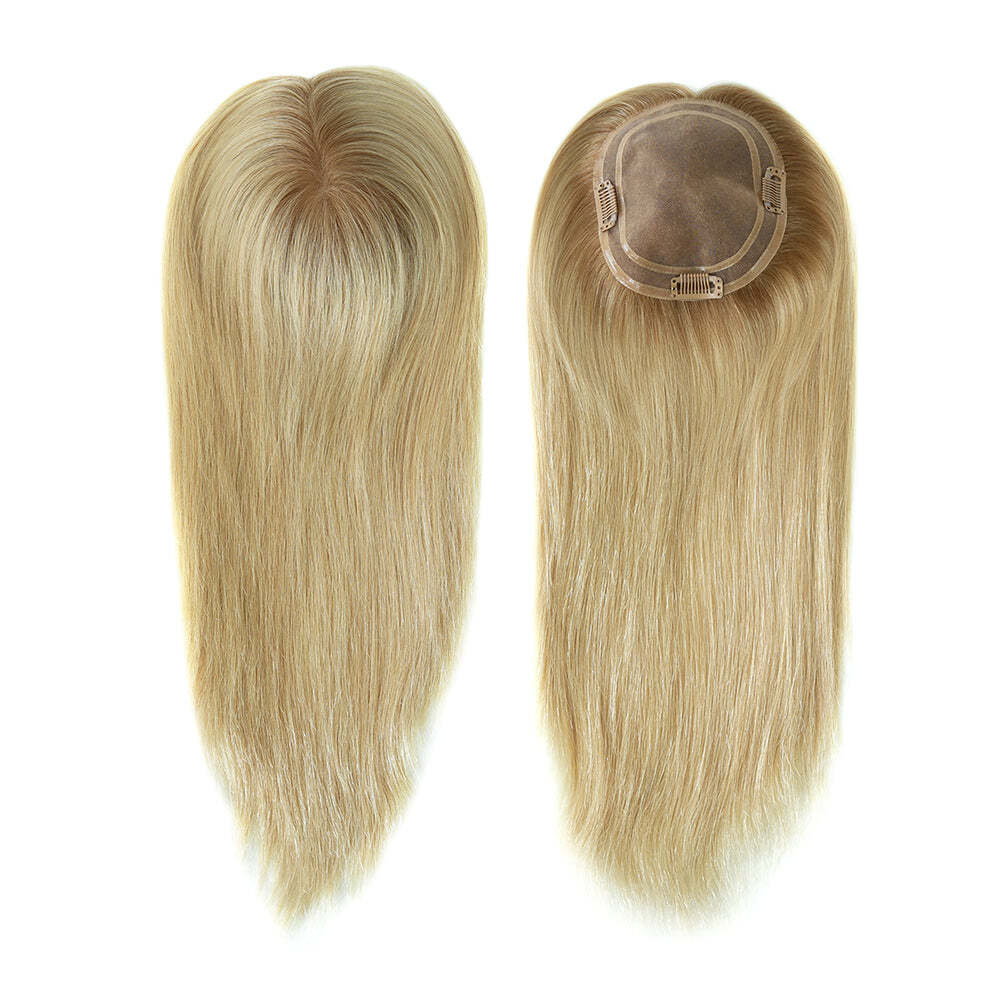 Clip-on Mono Hair Topper for Women 16″ 20″