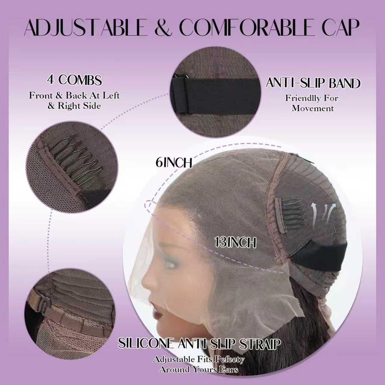 Jexazr Body Wave Lace Front Wigs Human Hair Pre Plucked 13X6 Hd Transparent