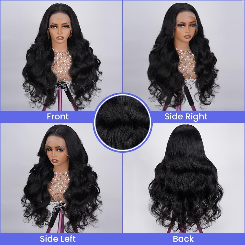 Natural Color 13×4 Body Wave Lace Front Wig – Soft, Thick, and Versatile 18 Inch