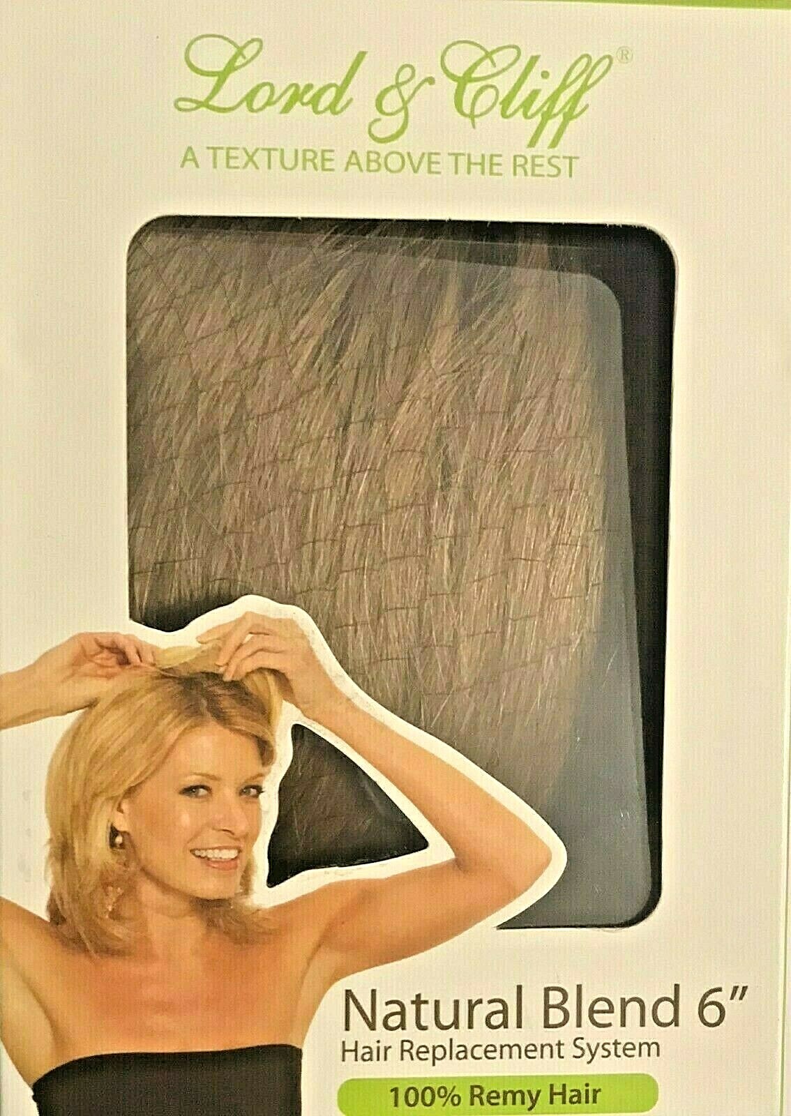 LORD & CLIFF Hair Replacement System 100% Human Remy Hair Extension 5″,6″, & 12″