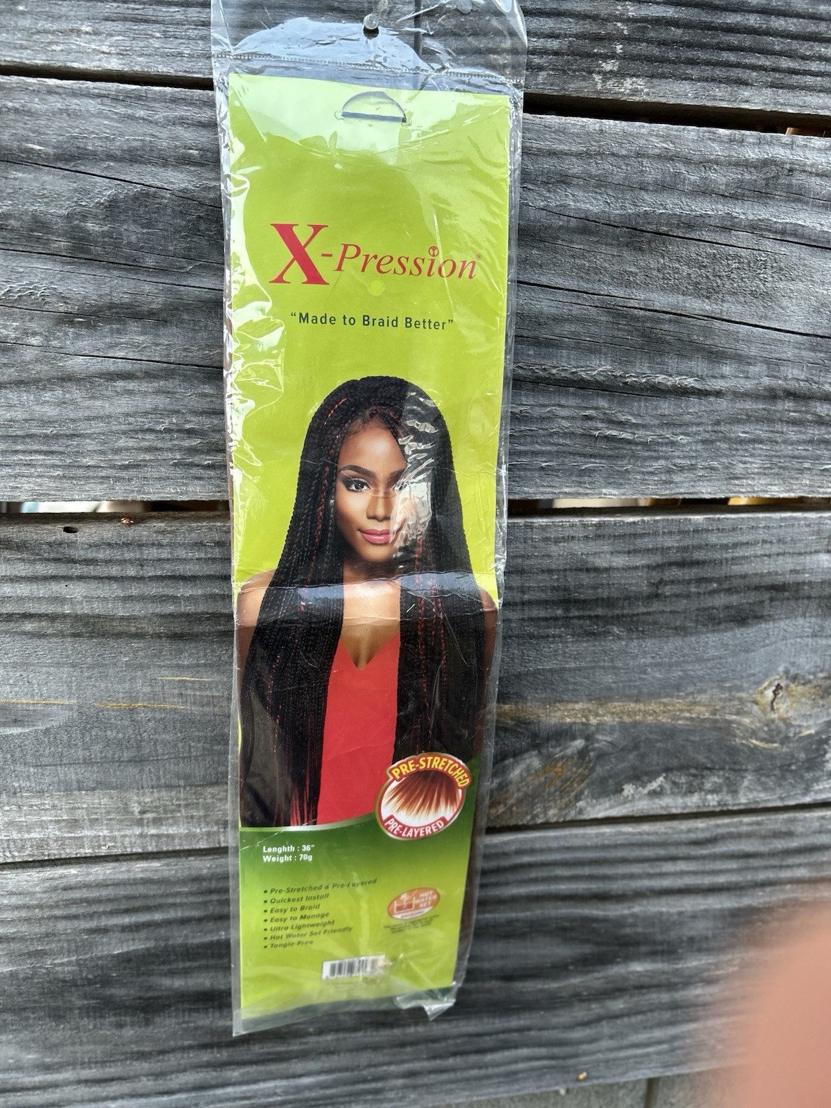 Hair Extensions, Lot Of 3, NuLocs 14”, Kinky Twist 12”, X-Preston 36” New In PAC