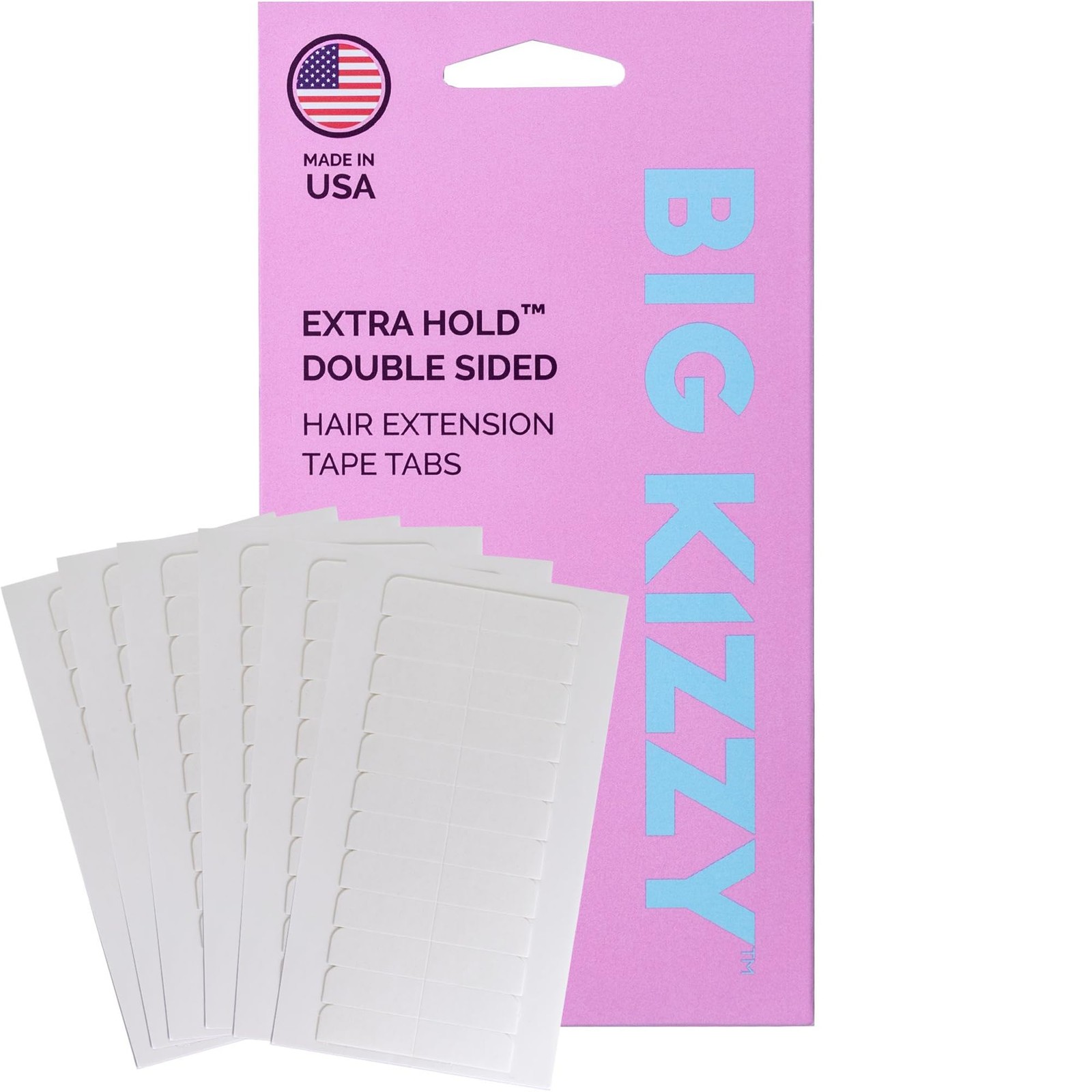 Extra Hold Double Sided Hair Extension Tape – 72 tabs replacement tape – Stro…