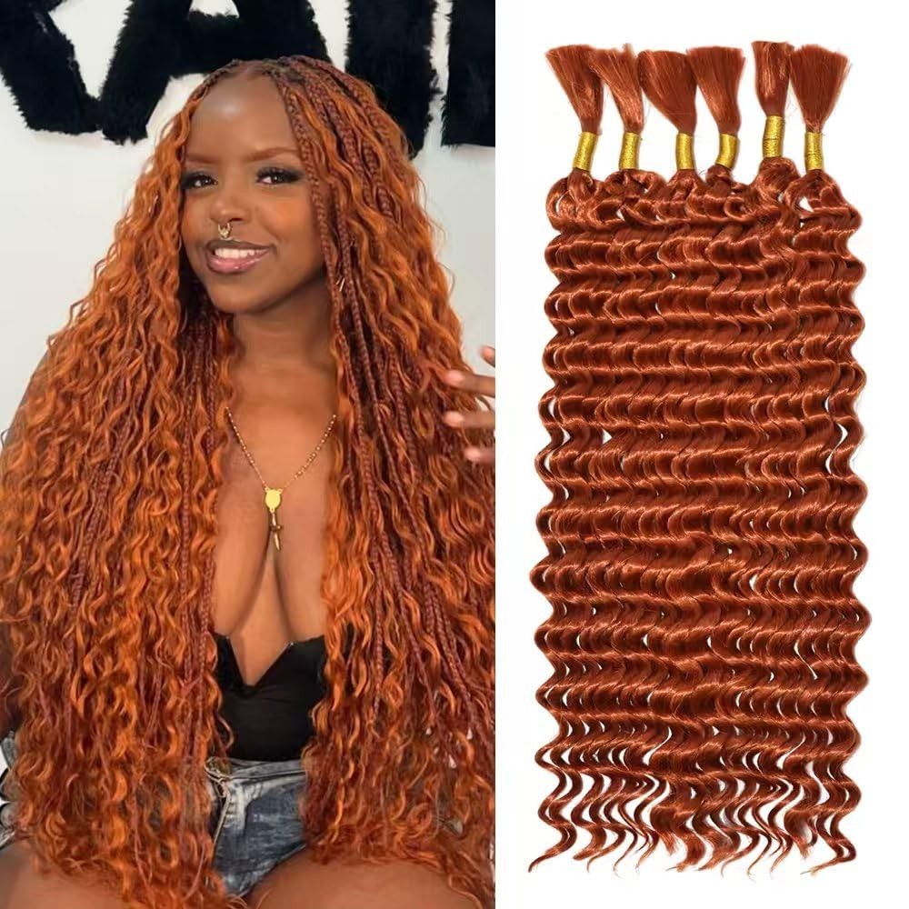 Deep Wave Bulk hair for Braid No Weft Deep Wave Bulk hair for Braiding Micro Fau