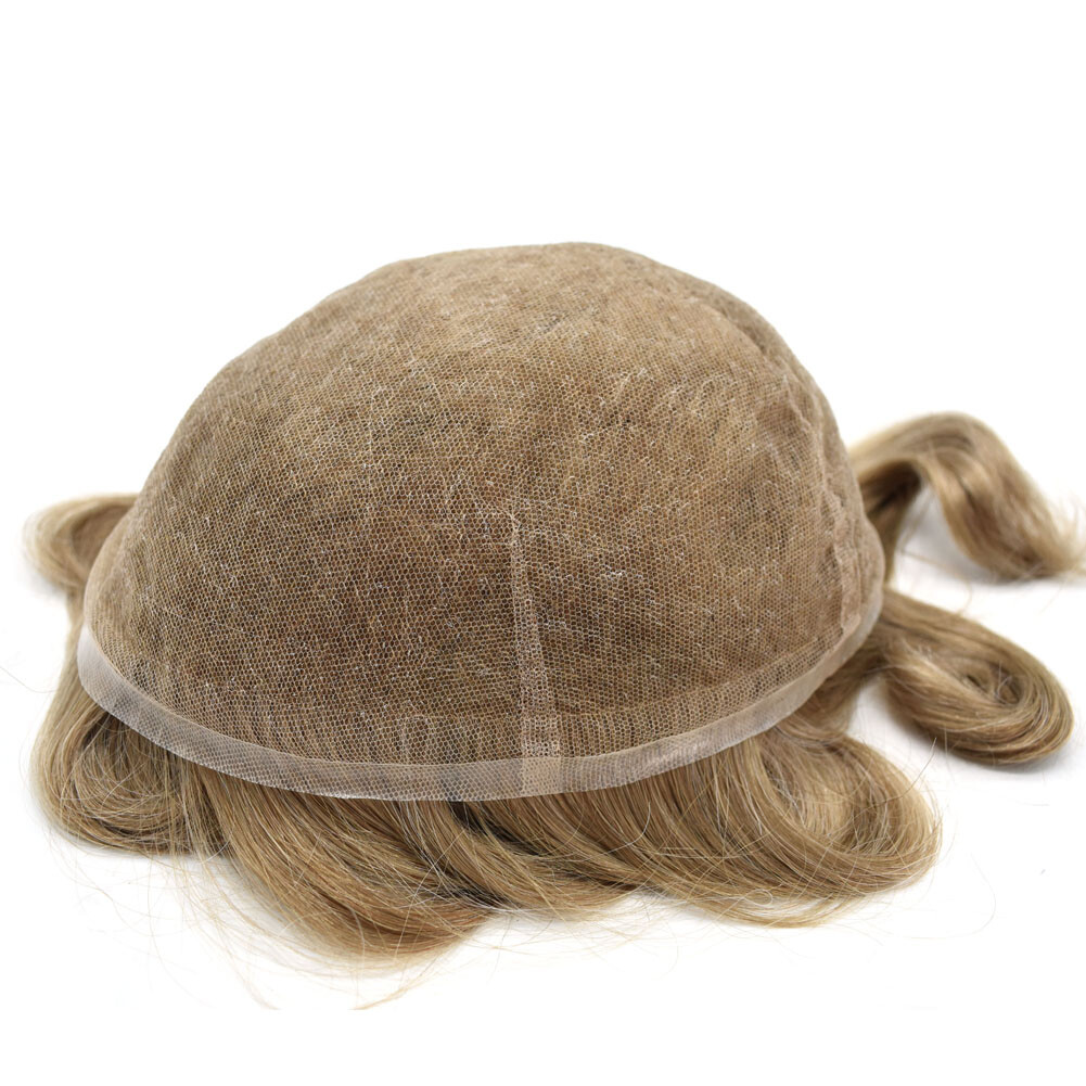 Toupee for Men Hair Replacement System All Swiss Lace Mens Hairpiece Wig Natural