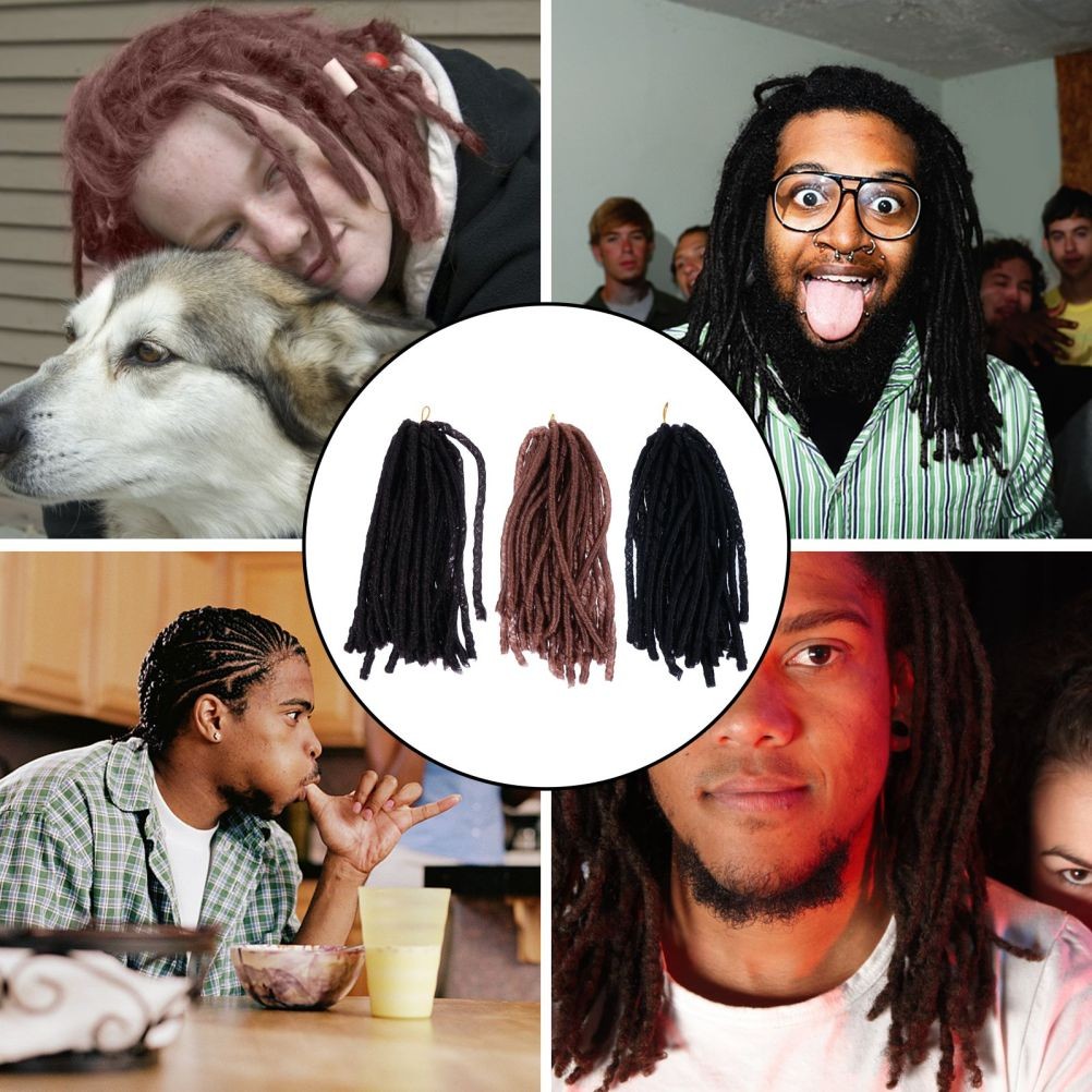 3 Pcs Universal Head-wears Dreadlock Wigs for Women