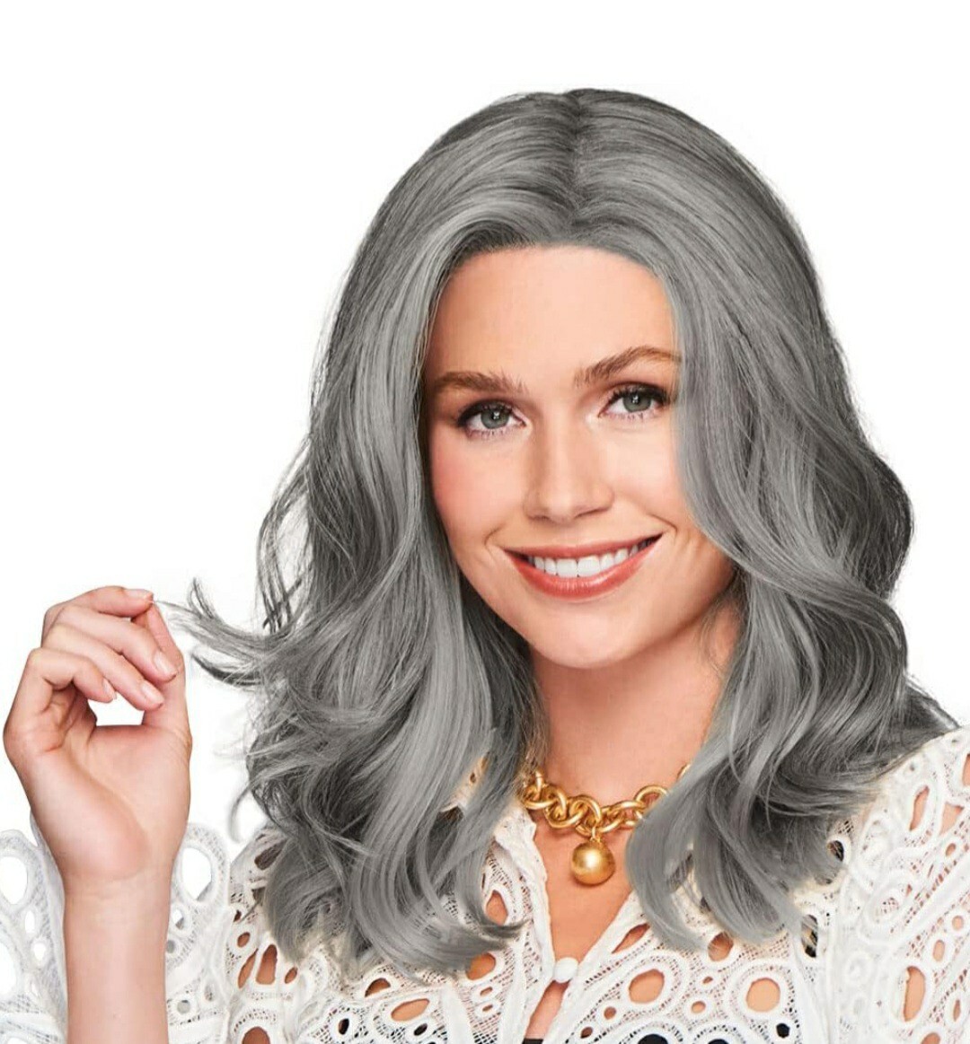 Raquel Welch Top Billing 12″ Top-of-Head Wig Average Cap,RL511 SUGAR & CHARCOAL