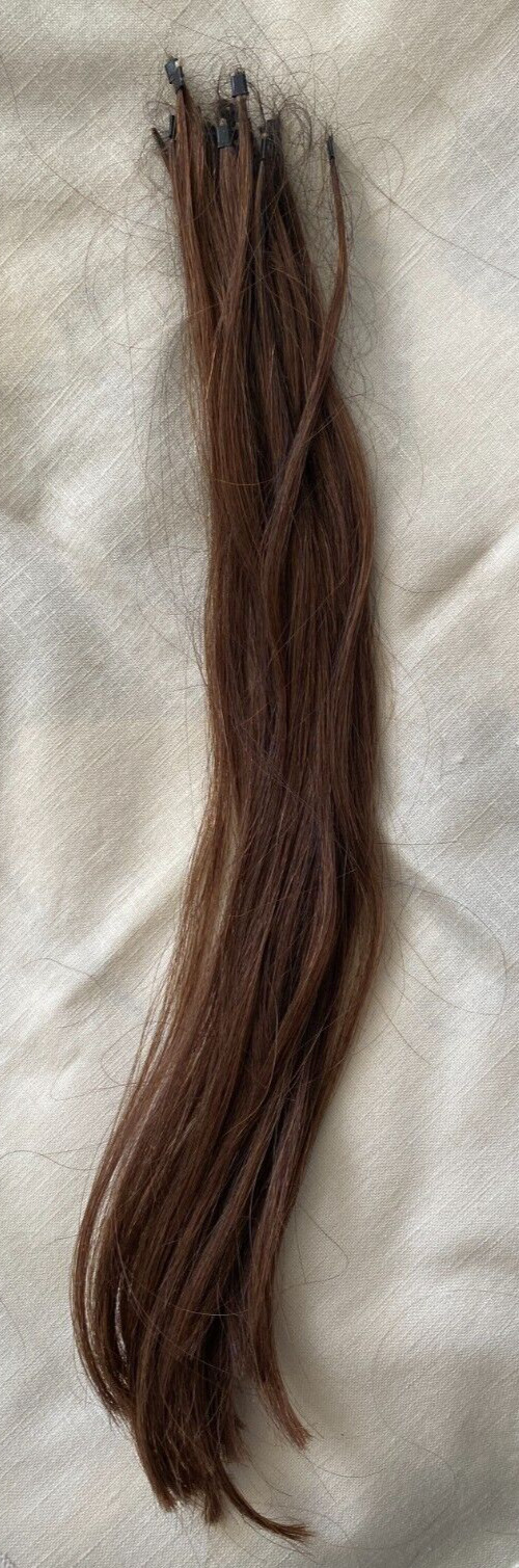 Real Human Hair Extensions Individual bundle ready – 25 strands 14 in