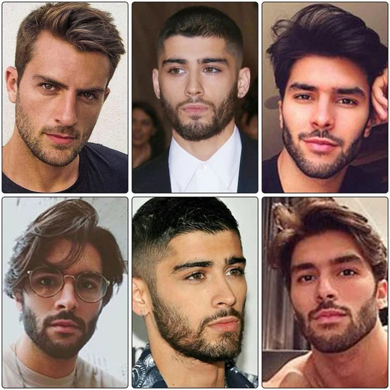 Human Hair Fake Face Beard and Mustache Realistic False Facial Hair Hand Tied La
