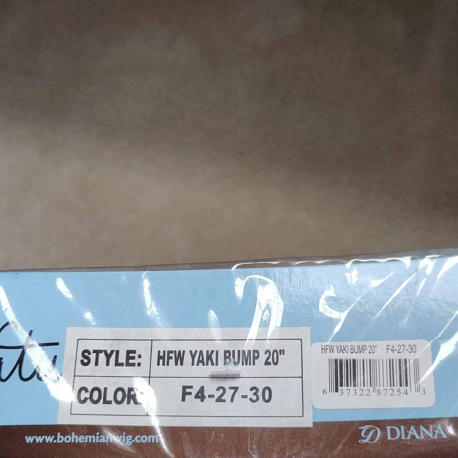Bohemian Wig Diana Drawstring 1/2 Wig 20in Synthetic Heat Resistant F4-27-30