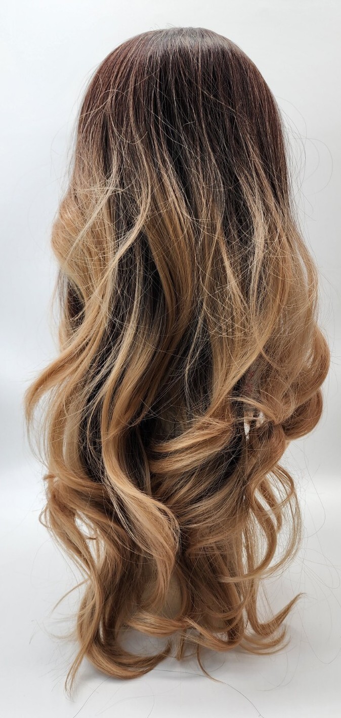 Smilco 24″ Dark To Light Ombre Wavy Synthetic Heat Resistant Wig SM328
